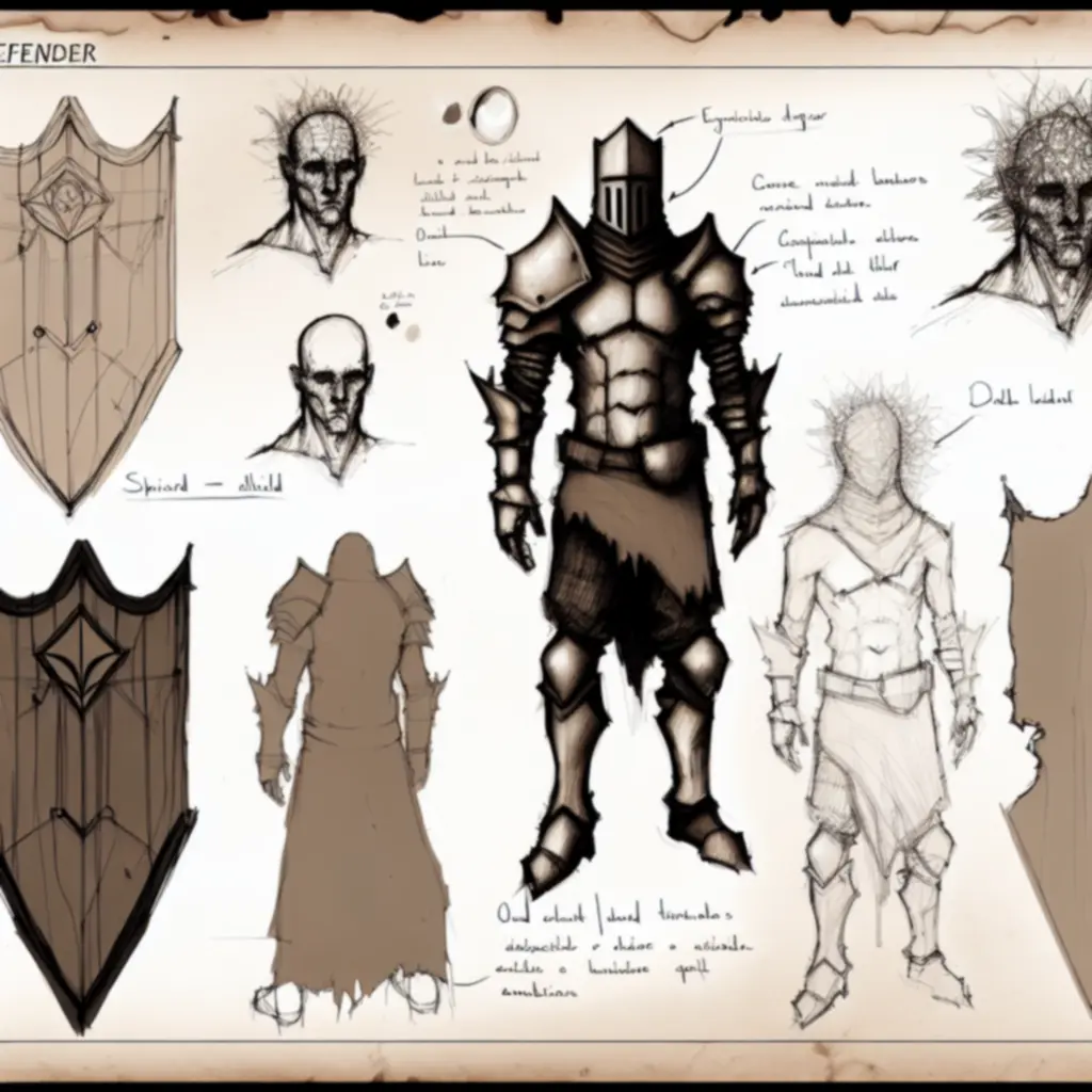 Szkic koncepcyjny Obrońcy