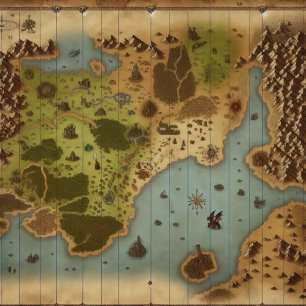 Mapa świata z różnymi lokalizacjami